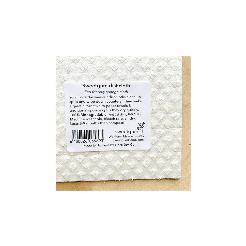 Lemons & Sage Swedish Dishcloth | Yellow & Green | Sweetgum Home